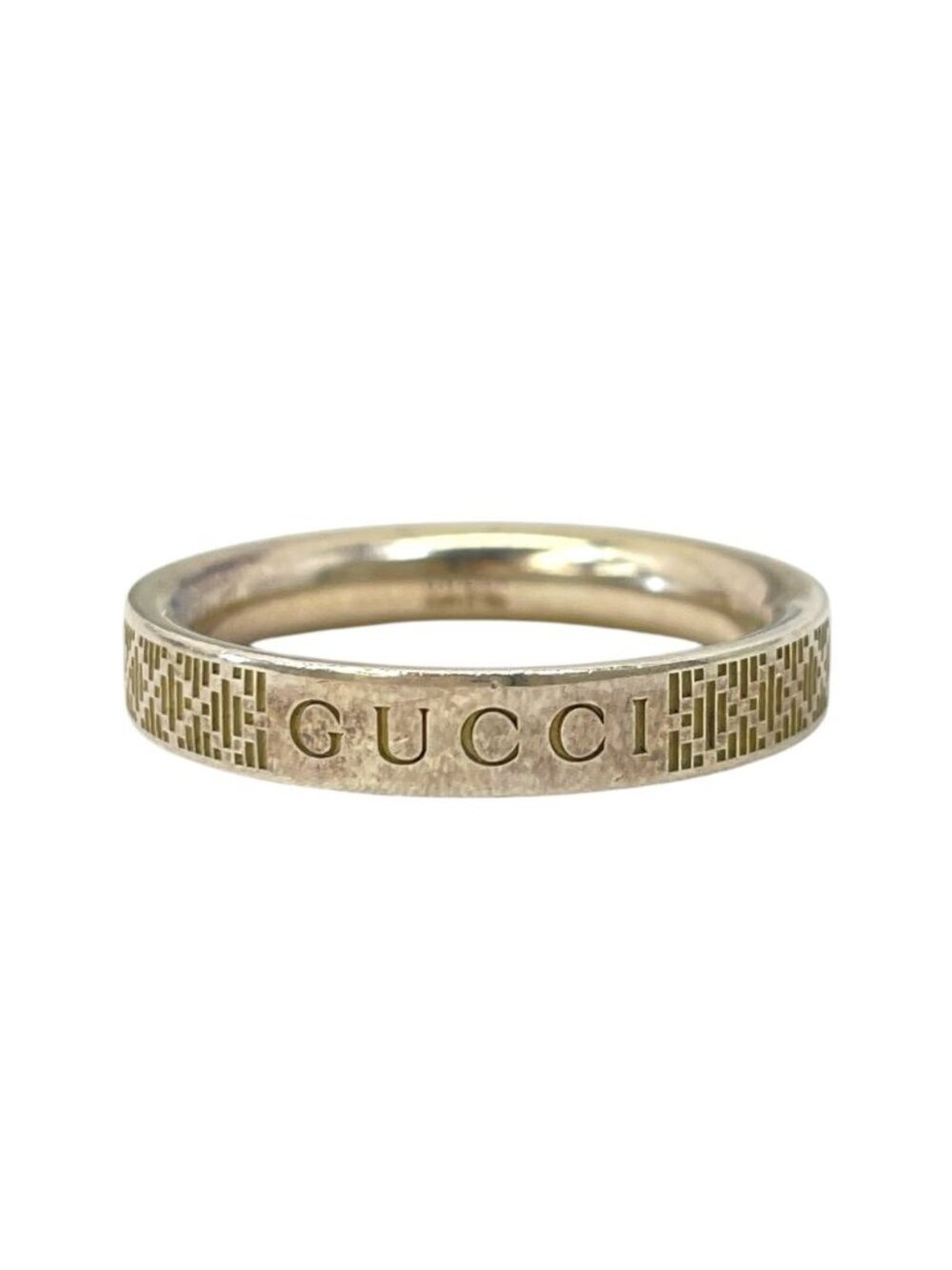 Gucci Diamante Slim Ring Silver